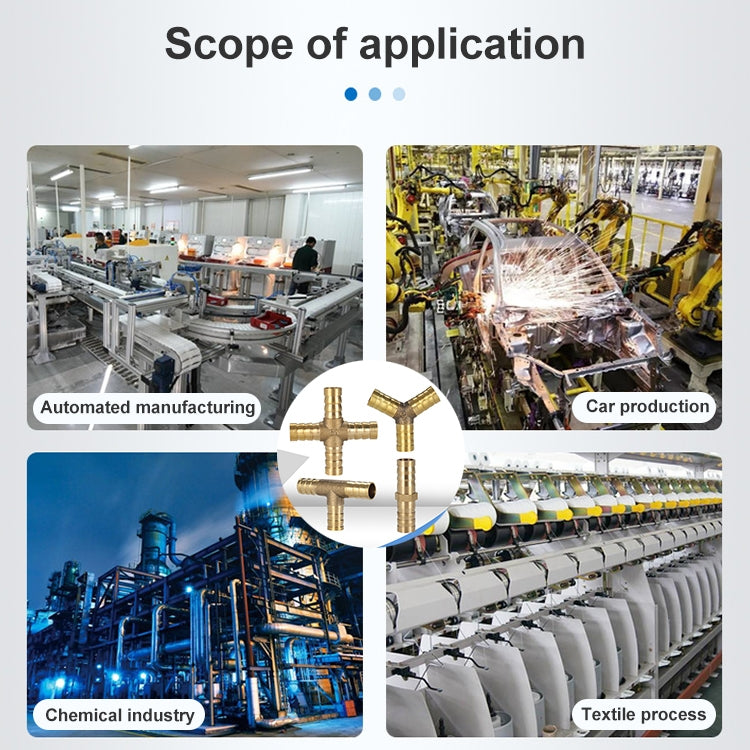 LAIZE 2pcs Pagoda T-type Three Way Pneumatic Components, Caliber:8mm - Interface Series by LAIZE | Online Shopping South Africa | PMC TechLife | Buy Now Pay Later Mobicred