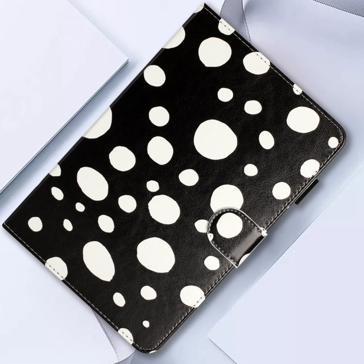 10 inch Dot Pattern Leather Tablet Case(Black White Dot) - 10 - 11 inch by PMC TechLife | Online Shopping South Africa | PMC TechLife | Buy Now Pay Later Mobicred