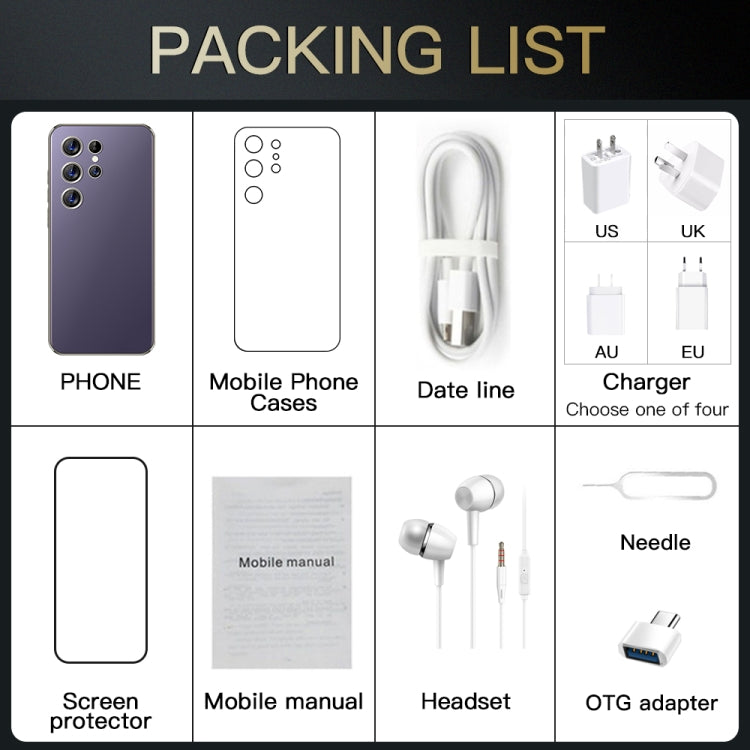 S24 Ultra / C24, 2GB+16GB, 6.8 inch Screen, Android 8.1 7731E Quad Core, Network: 3G, OTG, Dual SIM(Black) - by PMC TechLife | Online Shopping South Africa | PMC TechLife