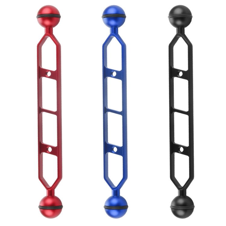 PULUZ 9.0 inch 22.8cm Aluminum Alloy Dual Balls Arm, Ball Diameter: 25mm(Blue) - free shipping - PMC TechLife - Order now!
