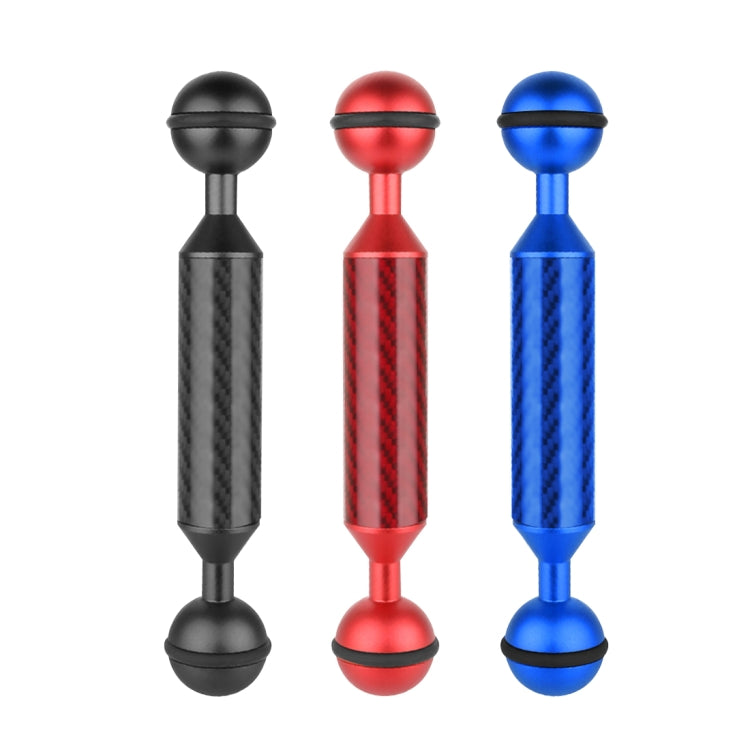 PULUZ 5 inch 13cm Length 20.8mm Diameter Dual Balls Carbon Fiber Floating Arm, Ball Diameter: 25mm(Black) - free shipping - PMC TechLife - Order now!