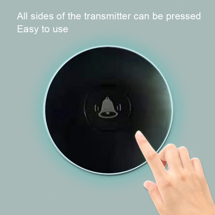 R16 1 For 1 Smart Wireless Self-Powered Hotel Home Electronic Call Doorbell(UK Plug Black) - Wireless Doorbell by PMc TechLife | Online Shopping South Africa | PMc TechLife | Buy Now Pay Later Mobicred