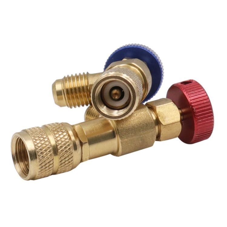 Air Conditioner Fluoridation Safety Valve Refrigerant Filling Connector(Side R22 Bottom R22) - Air Conditioning System by PMC TechLife | Online Shopping South Africa | PMC TechLife | Buy Now Pay Later Mobicred