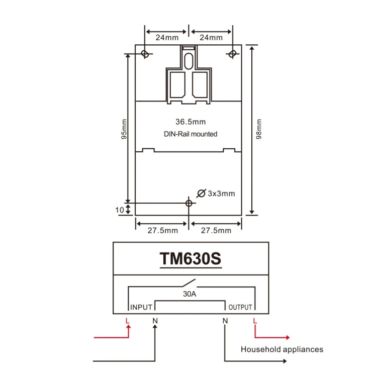 SINOTIMER TM630S-4 12V 30A Timer Switch 1 Second Interval Weekly Programmable Time Relay - free shipping - PMC TechLife - Order now!