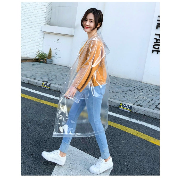 Stylish Portable Outdoor Transparent EVA Raincoat, Size:M (Transparent General) - Raincoats by PMC TechLife | Online Shopping South Africa | PMC TechLife