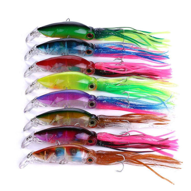 HENGJIA JIZ002 10cm/16.6g 8 PCS Big Octopus Squid Shaped Hard Baits Long Shot Fishing Lures Tackle Baits Fit Sea Fishing and Freshwater Fishing,Bagged - free shipping - PMC TechLife - Order now!