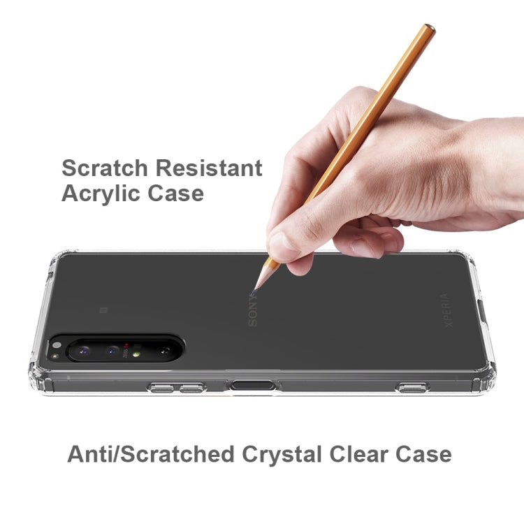 For Sony Xperia 1 II Scratchproof TPU + Acrylic Protective Case(Black) - Sony Cases by PMC TechLife | Online Shopping South Africa | PMC TechLife | Buy Now Pay Later Mobicred