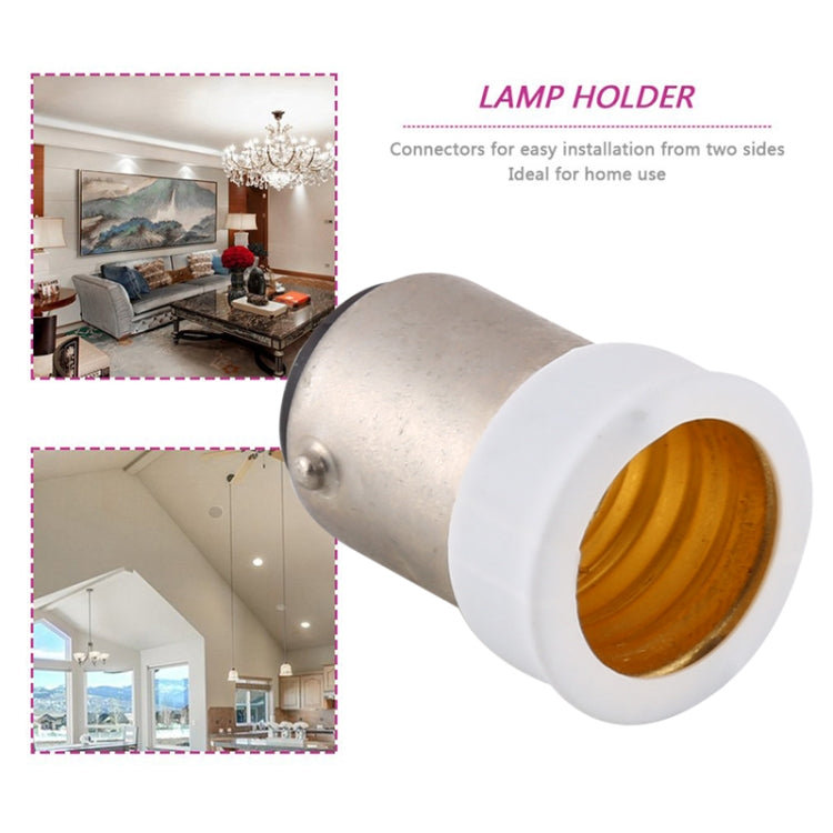 B15 to E14 Light Lamp Bulbs Adapter Converter - Connector & Plug by PMC TechLife | Online Shopping South Africa | PMC TechLife | Buy Now Pay Later Mobicred