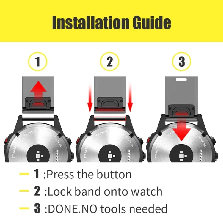 Compatible with Garmin Fenix 6S Pro 20mm Rose Gold Buckle Silicone Watch Band(White) - Watch Bands by PMC TechLife | Online Shopping South Africa | PMC TechLife | Buy Now Pay Later Mobicred
