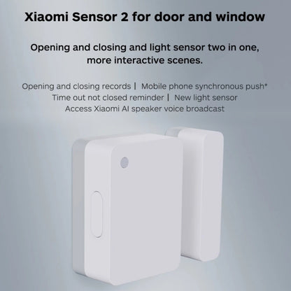 Original Xiaomi Intelligent Mini Door Window Sensor for Xiaomi Smart Home Suite Devices, with the Xiaomi Multifunctional Gateway Use (CA1001)(White) - Smart Switch by Xiaomi | Online Shopping South Africa | PMC Jewellery | Buy Now Pay Later Mobicred