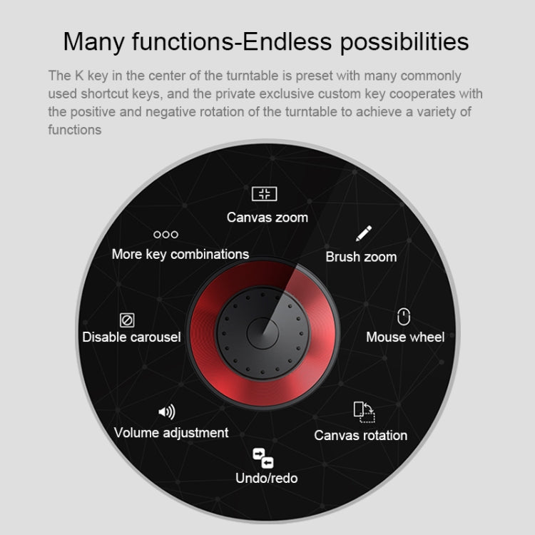 VEIKK A15PRO 10x6 inch 5080 LPI Type-C Interface Smart Touch Electronic Graphic Tablet (Red) - free shipping - PMC Jewellery - Order now!