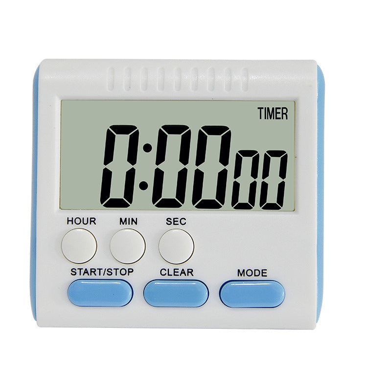Kitchen Timer 24 Hours Digital Alarm Clock LCD Screen Magnetic Backing for Cooking Baking(Blue) - Digital Countdown by PMC TechLife | Online Shopping South Africa | PMC TechLife | Buy Now Pay Later Mobicred