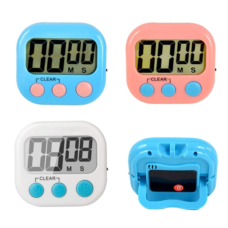 Digital Kitchen Timer Electronic Alarm Magnetic Backing with LCD Display for Cooking Baking Sports Games Office(White) - Digital Countdown by PMC Jewellery | Online Shopping South Africa | PMC Jewellery | Buy Now Pay Later Mobicred