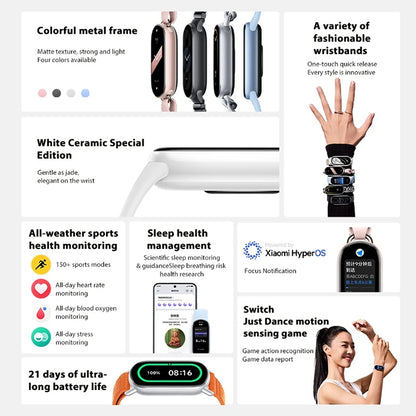 Original Xiaomi Smart Band 9 1.62 inch AMOLED Screen 5ATM Waterproof Smart Watch, Support Blood Oxygen / Heart Rate Monitor (Pink) - Wearable Devices by Xiaomi | Online Shopping South Africa | PMC Jewellery | Buy Now Pay Later Mobicred