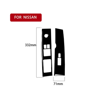 For Nissan 350Z 2003-2005 2pcs Car Window Lift Decorative Sticker, Left Drive - Car Interior Mouldings by PMC Jewellery | Online Shopping South Africa | PMC Jewellery | Buy Now Pay Later Mobicred