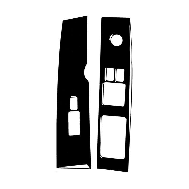 For Nissan 350Z 2003-2005 2pcs Car Window Lift Decorative Sticker, Right Drive - Car Interior Mouldings by PMC Jewellery | Online Shopping South Africa | PMC Jewellery | Buy Now Pay Later Mobicred