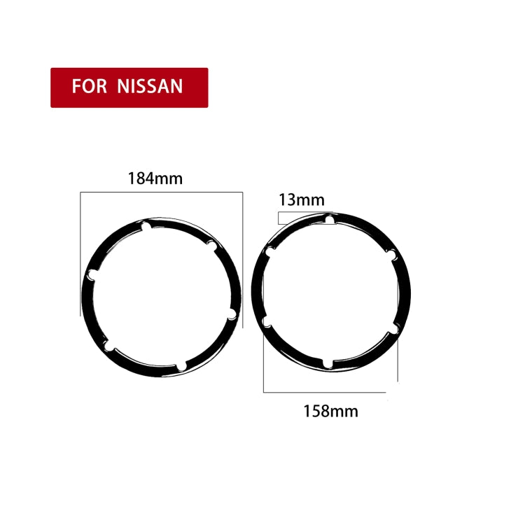 For Nissan 350Z 2003-2009 2pcs Car Hardtop Rear Speaker Horn Decorative Sticker, Left and Right Drive Universal - Car Interior Mouldings by PMC Jewellery | Online Shopping South Africa | PMC Jewellery | Buy Now Pay Later Mobicred