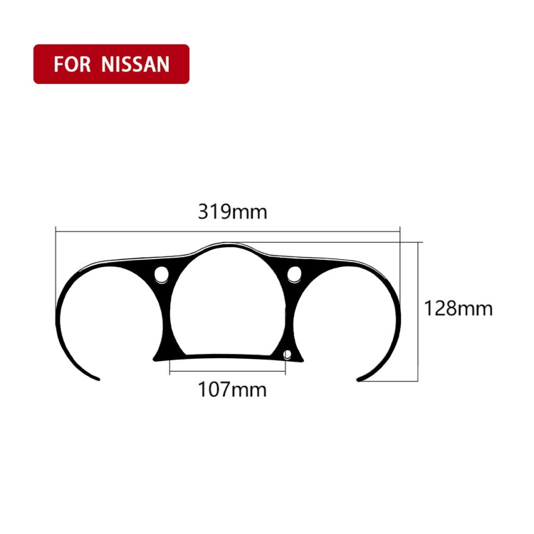 For Nissan 350Z 2003-2009 Car Speedometer Surround Decorative Stickers, Left and Right Drive Universal - Car Interior Mouldings by PMC Jewellery | Online Shopping South Africa | PMC Jewellery | Buy Now Pay Later Mobicred