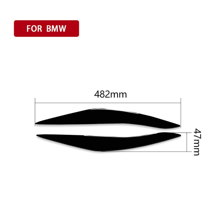 For BMW 5 Series F10 2010-2013 Car Lamp Eyebrow Decorative Sticker,Left and Right Drive Universal - Decorative Strip by PMC Jewellery | Online Shopping South Africa | PMC Jewellery | Buy Now Pay Later Mobicred