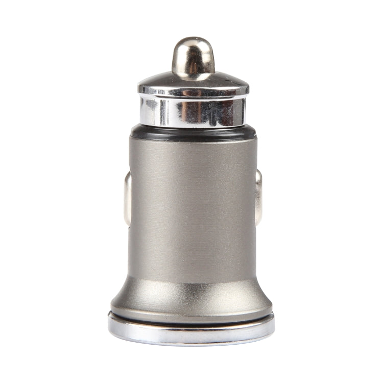 AR-CA08 12W 2A USB-C / Type-C + USB Ports Car Charger (Grey) - Car Charger by PMC TechLife | Online Shopping South Africa | PMC TechLife | Buy Now Pay Later Mobicred