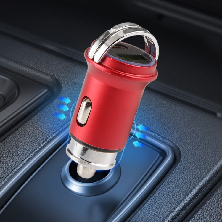 AR-CA08 12W 2A USB-C / Type-C + USB Ports Car Charger (Black) - Car Charger by PMC Jewellery | Online Shopping South Africa | PMC Jewellery | Buy Now Pay Later Mobicred