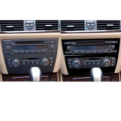 For BMW 3 Series E90/E92 2005-2012 2pcs Car Air Conditioner CD Control Panel Non-navigation without Holes Decorative Sticker, Left and Right Drive Universal - Car Interior Mouldings by PMC Jewellery | Online Shopping South Africa | PMC Jewellery | Buy Now Pay Later Mobicred