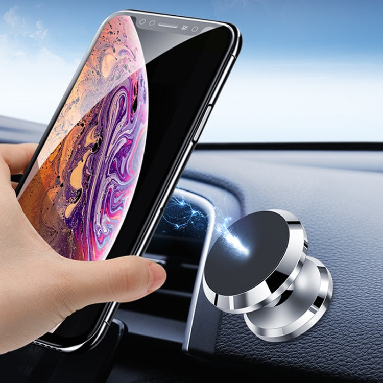 F19 Car Magnetic Phone Holder 360 Degree Rotating Metal Phone Navigation Holder (Silver) - Car Holders by PMC Jewellery | Online Shopping South Africa | PMC Jewellery | Buy Now Pay Later Mobicred