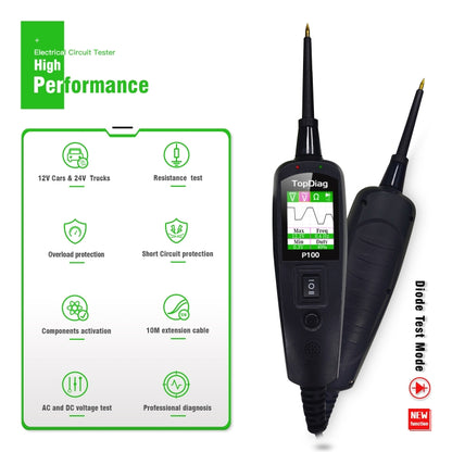 TopDiag P100 Car Circuit Intelligent Analyzer Diagnostic Instrument, Cable Length: 10m - Electronic Test by PMC Jewellery | Online Shopping South Africa | PMC Jewellery | Buy Now Pay Later Mobicred