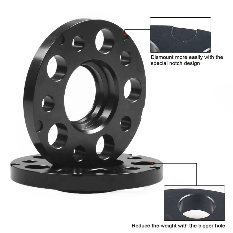 For Mercedes-Benz 15mm Car Modified Wheel Hub Flange Center Wheel Spacer with M12x1.5 Screws (Black) - Wheels Tires & Parts by PMC Jewellery | Online Shopping South Africa | PMC Jewellery | Buy Now Pay Later Mobicred