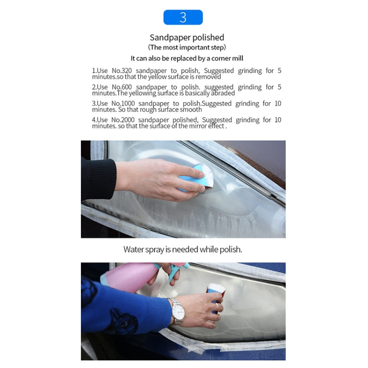 Car Headlight Scratch Yellowing Repair Fluid Set, Capacity: 10ml - free shipping - PMC TechLife - Order now!