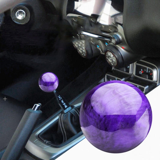 Car Modified Marble Star Gear Head Shifter Cover with Adapter (Purple) - Shift Knob by PMC Jewellery | Online Shopping South Africa | PMC Jewellery | Buy Now Pay Later Mobicred