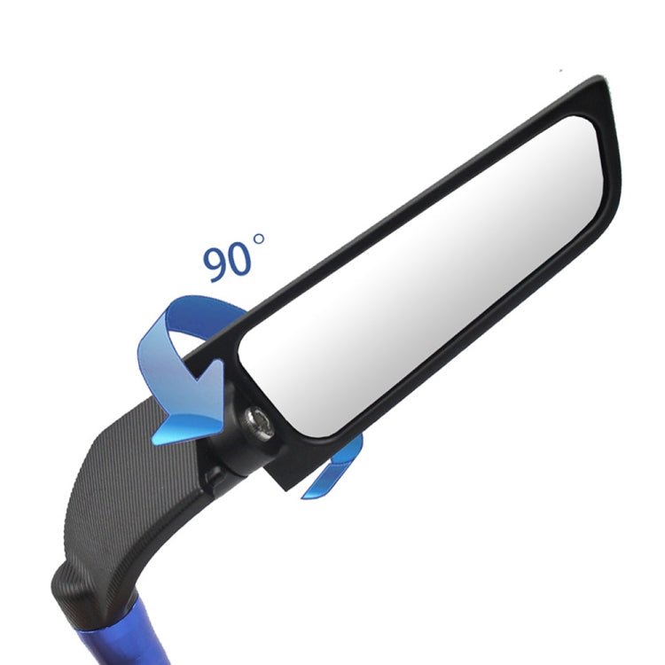 Motorcycle Modification Fixed Wind Wing Rearview Mirror (Black) - Side Mirrors by PMC TechLife | Online Shopping South Africa | PMC TechLife