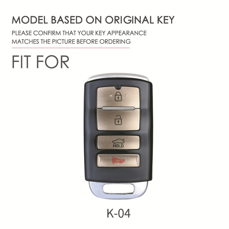 For Kia K4 Hallmo Car Cowhide Leather Key Protective Cover Key Case(Black) - Car Key Cases by Hallmo | Online Shopping South Africa | PMC TechLife | Buy Now Pay Later Mobicred