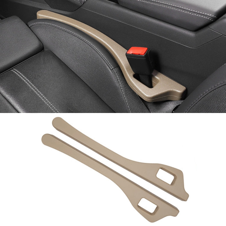 1 Pair Car Seat Gap Bar Car Interior Armrest Box Gap Leak-proof Filler (Beige) - Seat Accessories by PMC Jewellery | Online Shopping South Africa | PMC Jewellery | Buy Now Pay Later Mobicred