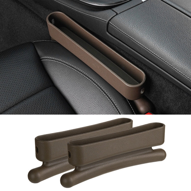 Car Gap Storage Box Multifunctional Car Seat Crevice Storage Box, Specification: 1 Pair (Brown) - Stowing Tidying by PMC Jewellery | Online Shopping South Africa | PMC Jewellery | Buy Now Pay Later Mobicred