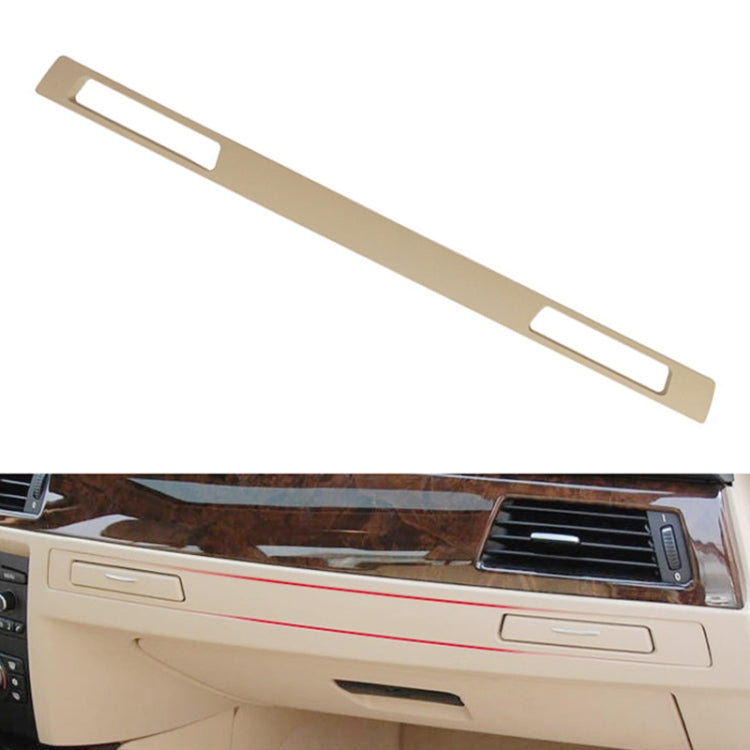 For BMW 3 Series E90 Left Driving Dashboard Water Cup Holder Decorative Frame 5145 7138 798(Beige) - Car Interior Mouldings by PMC Jewellery | Online Shopping South Africa | PMC Jewellery