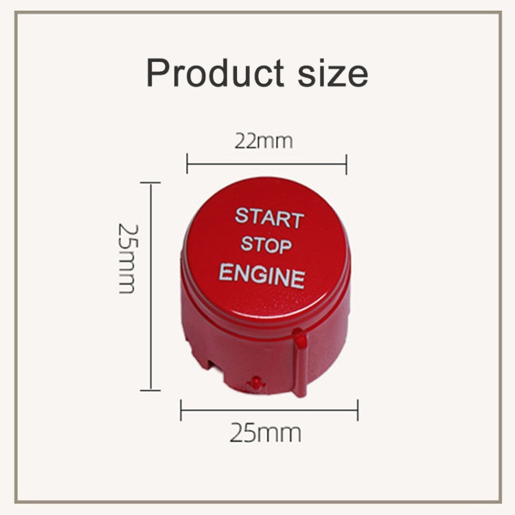 One-key Start Engine Stop Switch Button for Land Rover Freelander 2, Left Driving (Red) - Car Switches by PMC Jewellery | Online Shopping South Africa | PMC Jewellery | Buy Now Pay Later Mobicred