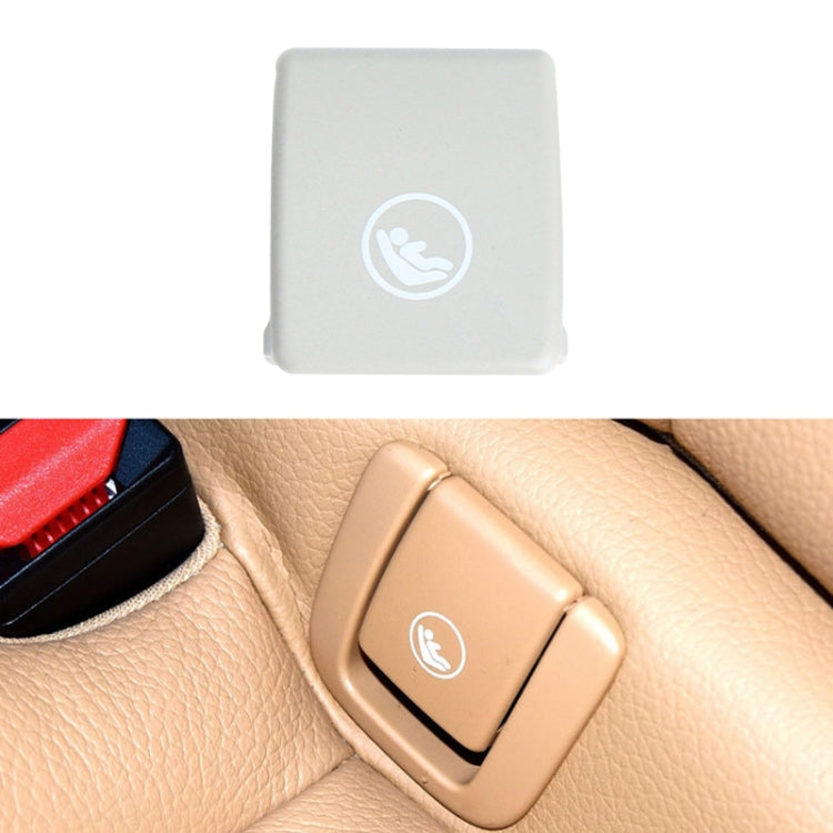 Child Seat Rear Row Seat Safety Belt Anchor Cover For volvo V90 / S90 / S60 / XC40 / XC60, Left-Drive(Beige White) - Auto Fastener & Clips by PMC Jewellery | Online Shopping South Africa | PMC Jewellery