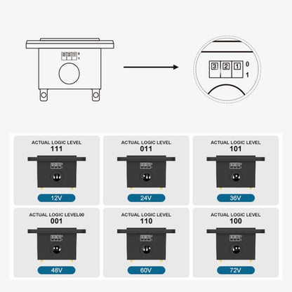 BM210 Electric Vehicles / Golf Carts LED Battery Indicator Adjustable Voltage 12V-72V - Car Modification by PMC Jewellery | Online Shopping South Africa | PMC Jewellery | Buy Now Pay Later Mobicred