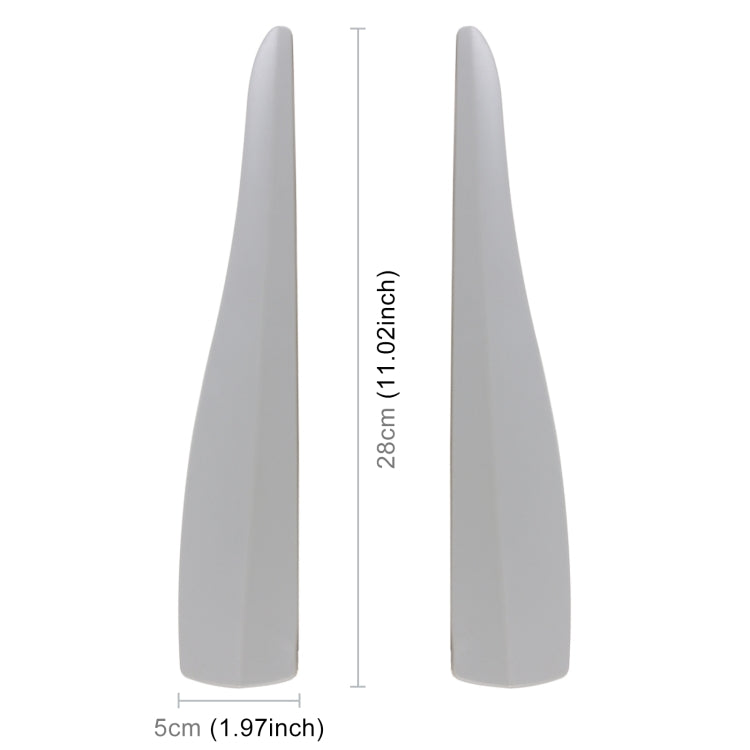 1 Pair Car Solid Color Silicone Bumper Strip, Style: Short (Grey) - Anti Collision Sticker by PMC TechLife | Online Shopping South Africa | PMC TechLife | Buy Now Pay Later Mobicred