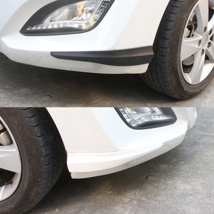 1 Pair Car Solid Color Silicone Bumper Strip, Style: Long (Black) - Anti Collision Sticker by PMC TechLife | Online Shopping South Africa | PMC TechLife | Buy Now Pay Later Mobicred