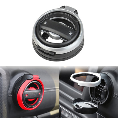 For Jeep Wrangler JK 2007-2017 JL / JT 2018+ Car Air Conditioner Air Vent Water Cup Holder (Silver) - Car Drink Holders by PMC Jewellery | Online Shopping South Africa | PMC Jewellery | Buy Now Pay Later Mobicred