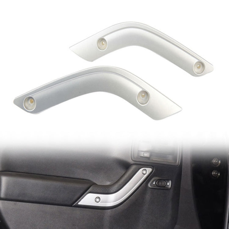 For Jeep Wrangler JK 2007-2017 1 Pair Car Door Inner Handle Decorative Strip - Car Interior Mouldings by PMC Jewellery | Online Shopping South Africa | PMC Jewellery