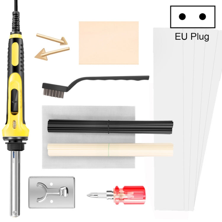 100W Electric Soldering Iron Plastic Welding Machine Car Bumper Repair Plier, EU Plug (Yellow) - free shipping - PMC TechLife - Order now!