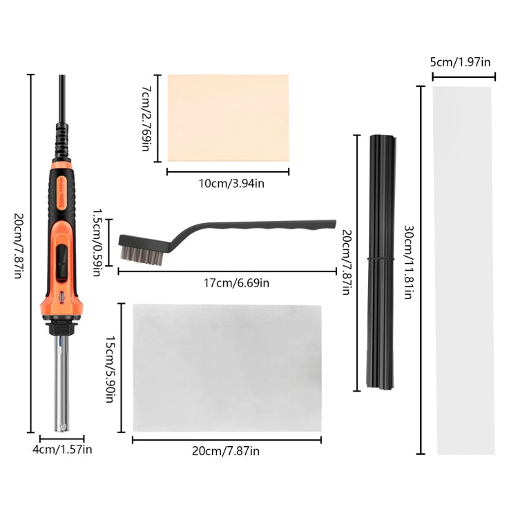 100W Electric Soldering Iron Plastic Welding Machine Car Bumper Repair Plier, EU Plug (White) - Hand Tool Sets by PMC Jewellery | Online Shopping South Africa | PMC Jewellery | Buy Now Pay Later Mobicred