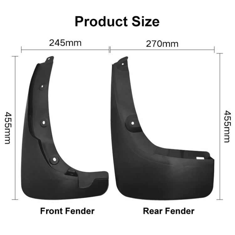 For Toyota RAV4 Wheel Eyebrow 2000-2005 4pcs/Set Car Auto Soft Plastic Splash Flaps Fender Guard - Mudguards by PMC Jewellery | Online Shopping South Africa | PMC Jewellery | Buy Now Pay Later Mobicred