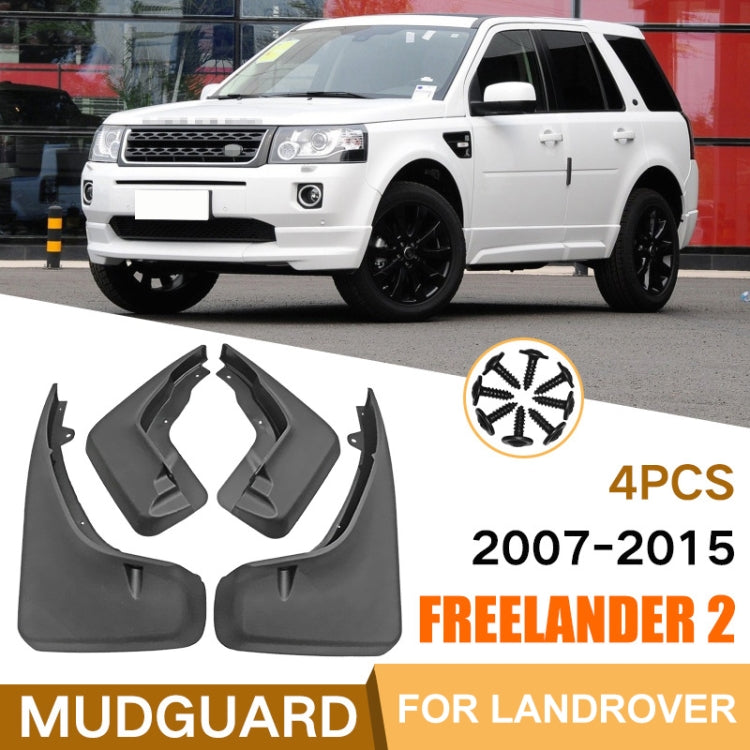 For Land Rover Freelander 2 LR2 2007-2019 4pcs/Set Car Auto Soft Plastic Splash Flaps Fender Guard - Mudguards by PMC Jewellery | Online Shopping South Africa | PMC Jewellery | Buy Now Pay Later Mobicred