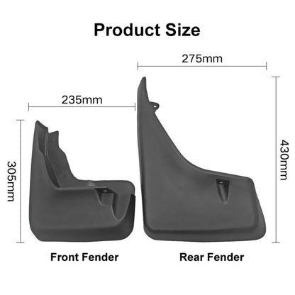 For Land Rover Freelander 2 LR2 2007-2019 4pcs/Set Car Auto Soft Plastic Splash Flaps Fender Guard - Mudguards by PMC Jewellery | Online Shopping South Africa | PMC Jewellery | Buy Now Pay Later Mobicred