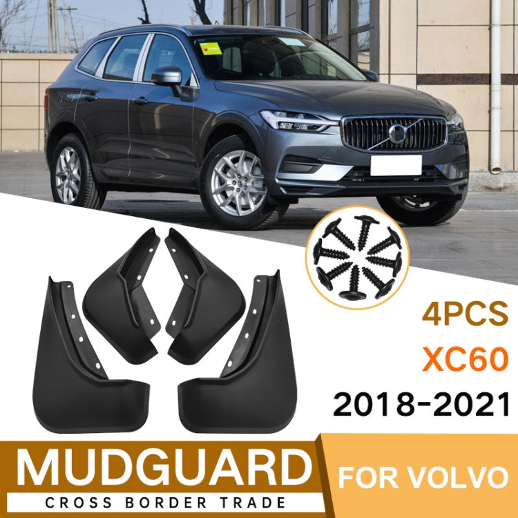 For Volvo XC60 2018-2023 4pcs/Set Car Auto Soft Plastic Splash Flaps Fender Guard - Mudguards by PMC Jewellery | Online Shopping South Africa | PMC Jewellery | Buy Now Pay Later Mobicred