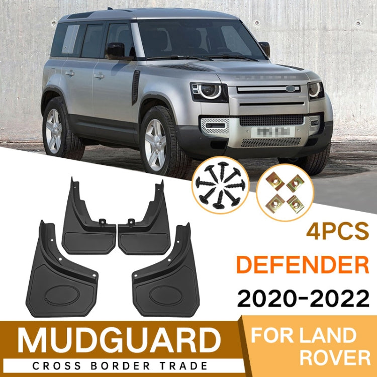 For LandRover Defender 2020-2022 4pcs/Set Car Auto Soft Plastic Splash Flaps Fender Guard - Mudguards by PMC Jewellery | Online Shopping South Africa | PMC Jewellery | Buy Now Pay Later Mobicred